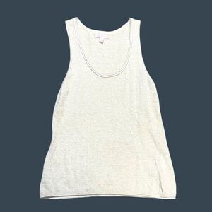 Lilly Pulitzer Knit Tank Top Medium Beige Cream Sweater Sleeveless Summer